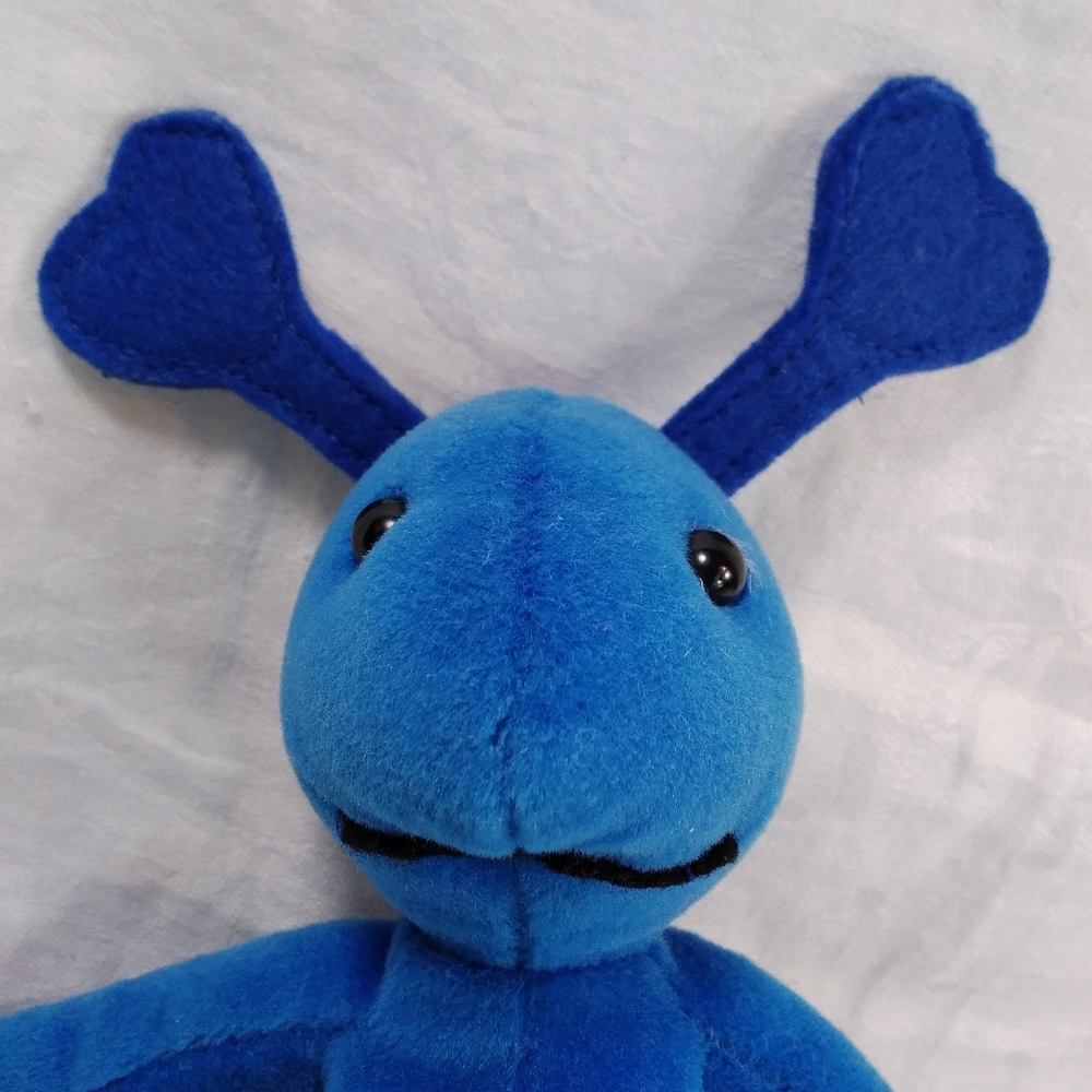 Ganz LUV BUGS Blue Plush TOY Beanie Stuffed Bug 1996 10" - Picture 11 of 12
